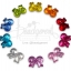 ลูกปัดอะคริลิค 22*17มม. ลายโบว์ สีใส (500 กรัม) SKU-04658