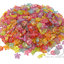 ลูกปัดพลาสติก เคลือบรุ้ง 10*12มม. ลายทะเล คละสีใสรุ้ง (100 กรัม) SKU-14357