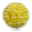 ลูกปัดพลาสติก เคลือบรุ้ง 12มม. (80 กรัม) SKU-07466