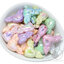 ลูกปัดพลาสติก เคลือบรุ้งหวาน 20*34มม. ลายหัวใจติดปีก คละสี (80 กรัม) SKU-17184