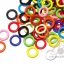ห่วงพลาสติกโบ๋ คละสี (80 กรัม) SKU-05623