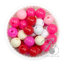 ลูกปัดกิโล ตราเสือ 10มม. สีผสม (1 กิโลกรัม) SKU-14921